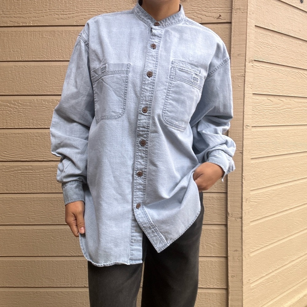 Vintage Royal Robbin denim button up long sleeve shirt for men